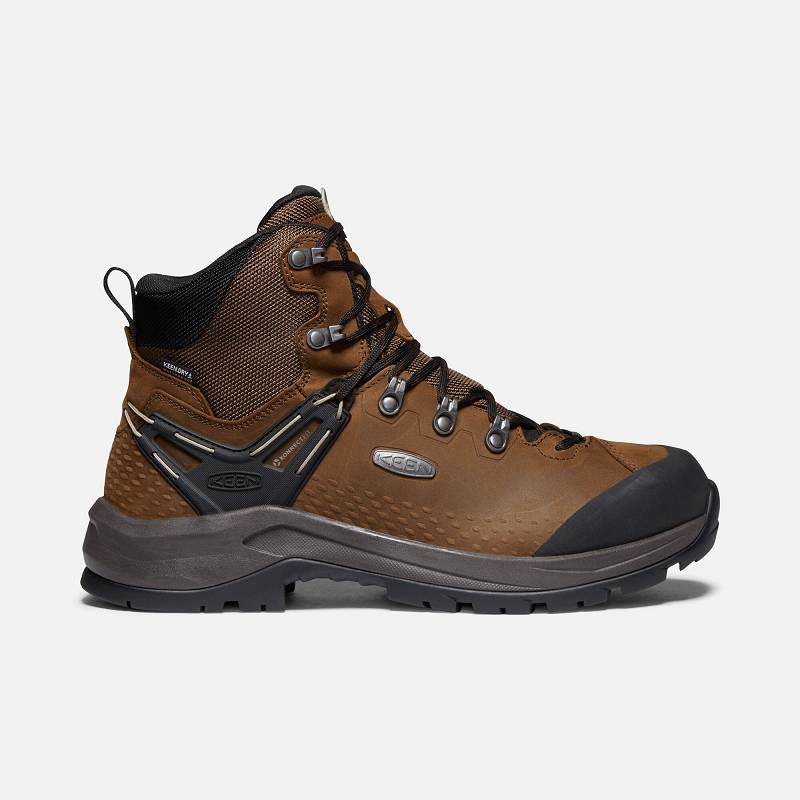 Keen Wild Sky Waterproof Wanderstiefel Herren DE-70159 Dark Earth/Black - Keen Herrenschuhe Braun